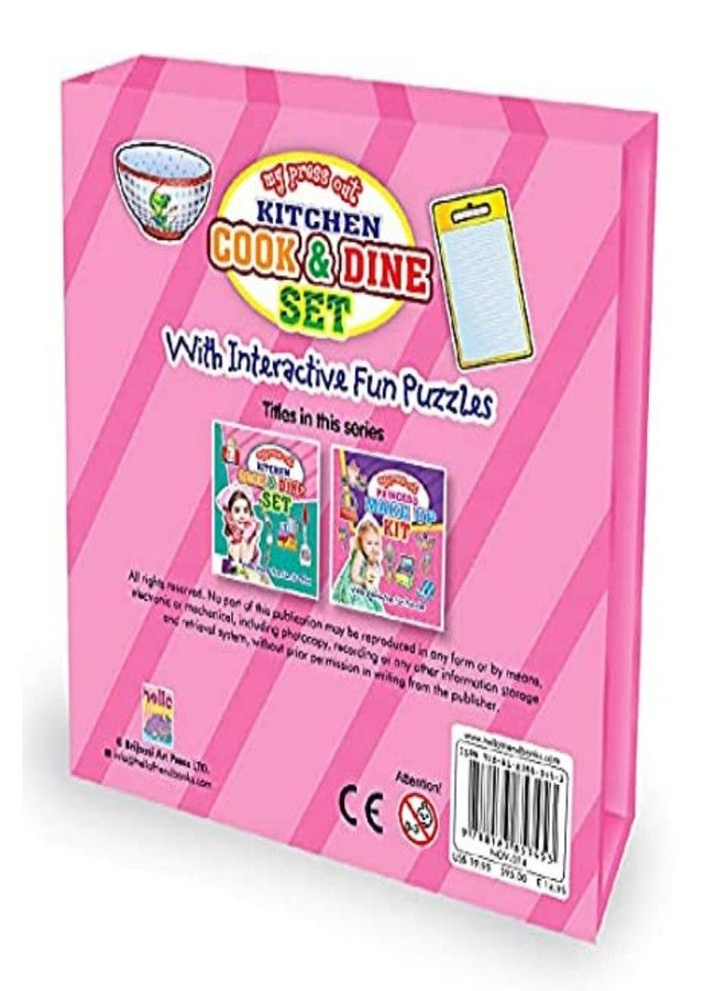 BRIJBASI Hello Friend Kitchen Cook and Dine Tool Kit Set for Girl with Interactive Fun Puzzles of 5 Colourful Spreads, 4+ Yrs - Image 3